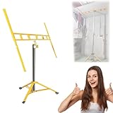 MDDKOP Gipskarton-Plattenheber 3.2m/3.7m/4.1m Manuelle und elektrische Doppelnutzung Trockenbau-Hebebühne für die Decke 110 Pfund Hochleistungs-Sheetrock-Hebebühne(3.7M)