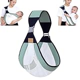 Babytrage Seitlich, Hüfttrager Kleinkind, Baby Tragetuch Neugeborene, Trage für Kinder bis 20kg, Multifunktionale Kindertrage, Baby Carrier for Newborns, Verstellbare Babytragetücher (Grün)