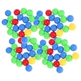 SOPOTUTU Teiliges Buntes Murmelspiel Ersatzbälle für Brettspiele Farbenfrohe Kugeln für DIY Basteln Hippo Game Balls Replacement Lernspielzeug für Familie Zufällige Farbe Zufällige Farbe