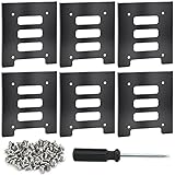 TANCUDER 6 Stück Festplatte Montage-Kit Festplatten Einbaurahmen 2,5 'und 3,5' HDD / SSD Hochleistungs-Montage-Set Internes Festplatte Montage-Kit mit Schraubendreher und Schrauben für Festplatten