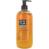 EcoTan Accelerator Gesicht und Körper Bräunungsgel 500ml, optimiert natürliche Bräune, für Outdoor-und Indoor-Bräunung, kann mit Sonnenliegen verwendet werden