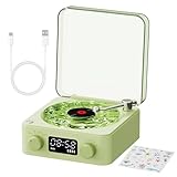 BTT Plattenspieler – Plattenspieler mit Koffer Plattenspieler, tragbare Vintage-Drehtische | Plattenspieler btt The Waves mit Lautsprechern, Plattenspieler aus Vinyl btt für die Dekoration von