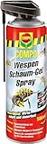 COMPO Wespen Schaum-Gel Spray – Wespenspray mit Sprührohr – wirkt gegen Wespen und Wespennester – Sofort- und Langzeitwirkung – Wespenschaum als Wespenspray – 500 ml