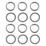 6er-Set Gitarren-Potentiometer-Mutter und Unterlegscheibe für Ton- und Lautstärkeregler, kompatibel mit LP-Gitarrenteilen Metallkomponenten (Silber)