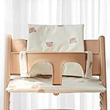 GOEDCH rutschfest Hochstuhl Sitzkissen Set Sitzverkleinerer für Hochstuhl, Hochstuhl Sitzkissen Set mit Laminierte Beschichtung Einfache Befestigung für Stokke Tripp Trapp Kinderhochstuhl