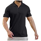 Shirt Herren Sommer Stretch Poloshirt 2025 Polo Polohemd Business Kurz T-Shirt Regular Männer Oberteile Basic Atmungsaktiv Streetwear Freizeit Sport Hemd Leichtes Kurzarm Top