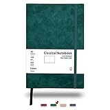 Klassisches liniertes Tagebuch, 120 g/m², hochwertiges dickes Papier mit elastischem Verschluss, handgefertigtes Vintage-Leder-Hardcover, liniert, mittelgroß, A5, 200 Seiten
