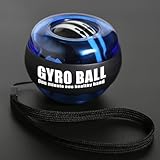 Fhlprte Handgelenk Gyro Ball,Handgelenk Training Ball,2.75 * 2.75 * 1.96 in 300g,Autostart Powerball,Handgelenkstärker,Gyroskopischer Unterarm-Trainer,zum Training der Hand und Armmuskulatur (Blau)