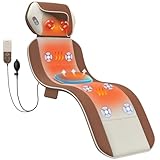 Ganzkörper-Massagematte mit Wärme, Rückenmassage-Pad, Lendenwirbeltraktion & Entspannung, Ganzkörperheizung, 4 Massagemodi & 6 leisere Motoren, verstellbare Taille für 1,5 m - 1,8 m, faltbares und