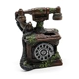 Amtra Deko Telefon Vintage - Dekoration Aquarium Süßwasser und Meerwasser aus Harz, für Aquarien und Fischbecken, ungiftig, 12 x 6,5 x 12,5 cm