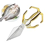 Küchenschere Für Lebensmittel - Edelstahl Meeresfrüchte Schere - Robuste Multifunktionsschere Für Geflügel Seafood Nüsse Verarbeitung