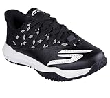 Skechers Viper Court Rally Pickleball Damen-Sneaker, Schwarz/Weiß, 41 EU