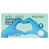 100 Stück Nitril Untersuchungshandschuhe in Spender-Box Größe wählbar: XS, S, M, L, XL, XXL Einweghandschuhe Einmalhandschuhe Größe M