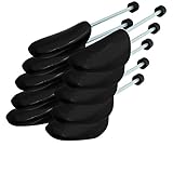 Incutex 5 Paar Schuhstrecker Schuhformer Schuhspanner aus Kunststoff, variabel Gr. 38-44, schwarz