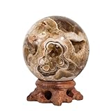 XTVVTODJXT 1PC 7-9cm schöne Schokolade Calcit Ball Textur Mischung