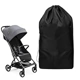 SXCCNW Kinderwagentasche Flugzeug, Kinderwagen Schutzhulle Flugzeug, Kinderwagen Transporttasche Stroller Travel Bag for Airplane 117 X 53 X 33 cm Schwarz