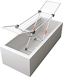 JUWEL Wäschetrockner Superdry Basic Mint (Standtrockner klappbar, Trockner für Bad + Balkon, Trockenlänge 11 m, Wäscheständer mit Twaron-Wäscheleinen) 40804