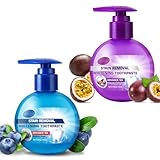 Intensive Fleckentfernung Gel Zahnpasta, Backsoda Whitening Zahnpasta, Fresh Breath Mundpflege Bekämpft Blutendes Zahnfleisch, Natürliche Fluoridfreie Presse Zahnpasta (110ml, 2PCS)