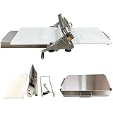 Manueller Teigroller mit 55 einstellbaren Stärken, handelsübliche Qualität für Pizza, Croissants, Gebäck & Fondant