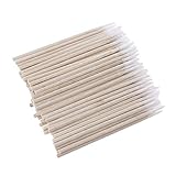 Kadagg 100 Teile/Paket Kleine Wattestäbchen Mit Holzgriff Für Augenbrauen Schönheit Make-Up Holz + Baumwolle