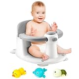 Baby Badesitz - Badewannensitz ab 6 bis 24 monate - Badewannen mit 4-starken Saugnäpfen und 360° Rundumschutz - Baby Bath Seat - Bad Dusche Geschenke für Neugeborene und neue Mütter