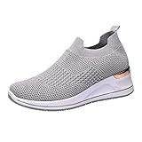 herren laufschuhe sale Damen Schuhe Sneakers Sport Atmungsaktive Mesh-Schuhe Freizeit Laufen Lässige Turnschuhe mit Keilabsatz Trainerschuhe Outdoor Fitness damen sneaker sale meine bestellungen