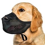 Fressschutz Hund, Maulkorb Mittlere Hunde, Giftköderschutz Hund für Spaziergänge & Training, Maulkorb für Große Hunde Atmungsaktiv und Verstellbar zur Biss- und Fresskontrolle