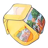 VICASKY Kinderzelt Zelt Spielzelt Kinderspielhaus Zelt Kinderspielhauszelt Yellow Stoff