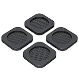 Washer Vibration Pads, Anti-Shock Foot Pack, Washer Dryer Support, Set Of 4 Material, Reduce Noise And Prevent Walking For Washing Machines, Black, 2.36x2.36x0.31 Inches