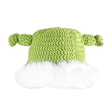 Oxtxuzdm Süße Woollike Plüsch Teufel Horn Frauen Dame Mädchen Kopfbedeckung Weihnachtshüte Weiche Pullover Mütze Damen Winter Stricke Schlampige Mütze Warme Weiche Kabelhüte