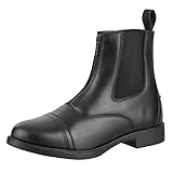 Contrace© Reit-Stiefelette »FZ Vegan« - Zip-Boot - Reißverschluss vorne - Reit-Schlupf-Schuh - Komfortinnensohle - Gummisohle - Meshfutter - Hautverträglich - Atmungsaktiv - Schwarz 38