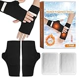 Generisch Fingerlose Handschuhe Für Damen - Dehnbare Und Bequeme Warme Handschuhe - Mit Wärmetasche Und Offenen Fingern Speziell Für Frauen | Für Männer In Der Winterzeit Zum Arbeiten, Tippen, Fahren