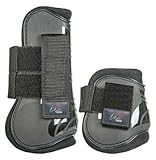 HKM 8566 Springgamaschen und Streichkappen 4er Set, gefüttert, Pony Cob Full