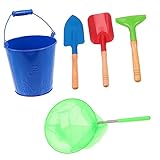 ifundom 1 Satz Spielzeug am Wasser Kinder wasserspielzeug kinderwasserspielzeuge Water Toy Strand Kinder-Fischernetze Sandeimer Sandschaufelspielzeug Outdoor-Spielzeug für Kinder Metall
