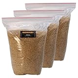 Räuchermehl Hickory 0,5-1,5 mm Körnung 3kg Räucherspäne – feines Hickoryholz zum kalt und warm Räuchern - Naturholz aus PEFC-Forstwirtschaft-HACCP-Zertifiziert -Rauchaktiv – Glimmstark (3 kg)