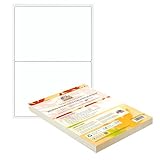 Double Dragon A4 Selbstklebende Adressetiketten, 2 pro Blatt, 100 Blätter, 200 Etiketten, 199,6 x 143,5 mm (200 Etiketten)