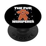 Der Fellflüsterer, Furologe Hundefriseur Pflege Haustier Lie PopSockets mit austauschbarem PopGrip