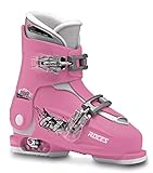 Roces Kinder Skischuhe Idea Up Größenverstellbar, Deep Pink-White, 30/35, 450491-009