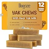 Dogsee Original Himalaya Yak Kausnacks für Hunde 0,9 kg (Medium - 12 Riegel) | 100% natürlich | Hundeleckerli gesund | kein Getreide, kein Gluten | Zahnreinigung