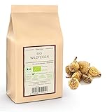 Kamelur 1kg BIO Wildfeigen getrocknet - naturbelassene Spanische Gold-Feigen, Feigen Bio ungesüßt und ungeschwefelt