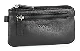 Bugatti Sempre Leder Groß – Schlüsseltasche für Damen und Herren – Schlüsselmäppchen mit Geldfach, 12 cm, schwarz
