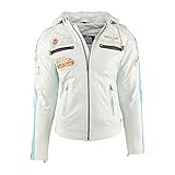 Urban Leather Damen 58 Ladies Motorradjacke Mit Protektoren, Aus Lammleder, Weiß, L EU