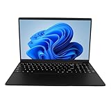 Plyisty 15,6 Zoll High Definition Business Laptop Multifunktion 16G RAM 128G SSD 5G Dual Band Wireless Fidelity 6 Fingerabdruck Entsperren Sie Laptop für Office ABS -Material (EU-Stecker)