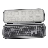CIYODO Keyboard Schutzhülle Hardcase aus Kunststoff Stoßfest Wasserabweisend mit Reißverschluss Kompatibel mit Logitech Keys Advanced Kabelloser Tastatur Tragbare Aufbewahrungstasche