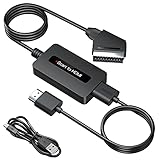 SUNNATCH Scart auf HDMI Konverter mit HDMI und Scart Kabel, Männlich Scart HDMI Adapter, Scart zu HDMI Konverter, Scart Eingang HDMI Ausgang konverter