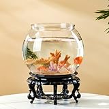 Aquarium Kugelaquarium Kunststoff Fischschale, Bruchsicherer ,ideal für Blumen oder als Fischglas, 20 cm