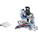 Bosch Professional 18V BITURBO Akku Kappsäge Gehrungssäge GCM 18V-305 GDC (inkl. Sägeblatt, Connectivity-Modul, Staubbeutel, ohne Akku/ Ladegerät)