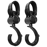 2 Stück Kinderwagen Haken für Wickeltaschen, Kinderwagenhaken Taschenhaken, Anhänger für Kinderwagen in Universeller Passform, Praktisches Kinderwagen-Zubehör