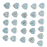 Operitacx 26St Zubehör für Buchstabenanhänger alphabet anhänger buchstaben charms Schmuckset Buchstaben DIY Schmuck Zubehör gemischte Alphabet-Charms Armbänder-Charme Legierung Blue