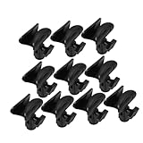 BESPORTBLE 10 Stück Verstellbare Mikrofonklammer Federhalterung für Mikrofonständer Sichere Befestigung Passend für Verschiedene Mikrofontypen für Studio Bühne und Live-streaming Schwarz